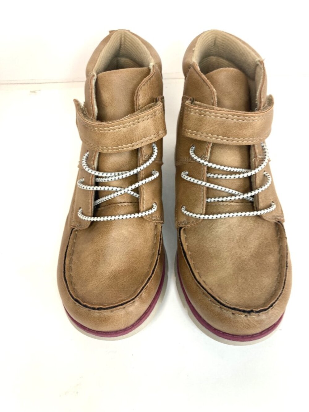 OshKosh B’gosh Children's Cruz Boots • Tan • Size 1 • High‑Traction Sole